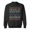 Ugly Christmas Drinking Bourbon Holiday Party Sweatshirt