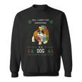 Ugly Christmas Sweater Bully American Bulldog Dog Sweatshirt