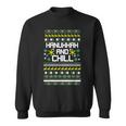 Ugly Christmas Sweater Hanukkah And ChillSweatshirt