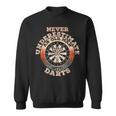 Never Underestimate An Old Man With Darts Sweatshirt
