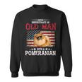 Never Underestimate An Old Man With A Pomeranian Costume Sweatshirt