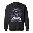 Never Underestimate The Strength Of Epilepsy Warrior Purple Sweatshirt