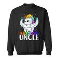 Unicorn Uncle Unclecorn For Men Manly Unicorn Gift Sweatshirt