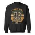 Veteran Vets Thank You Veterans Combat Boots Veteran Day American Flag 2 Veterans Sweatshirt