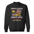 Veteran Vets US Army Combat Medic Veteran Vintage Honor Duty Country 153 Veterans Sweatshirt