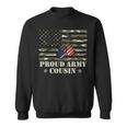 Veteran Vets Vintage American Flag Proud Army Cousin Veteran Day Gifts 71 Veterans Sweatshirt