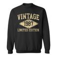 Vintage 1987 Limited Edition Year Of Birth Birthday Sweatshirt