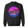 Vintage Amite City Vaporwave Louisiana Sweatshirt Vintage Amite City Vaporwave Louisiana Sweatshirt