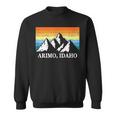 Vintage Arimo Idaho Mountain Hiking Souvenir Print Sweatshirt