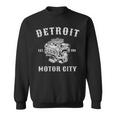 Vintage Big Block Detroit Motor City Michigan Car Enthusiast Sweatshirt
