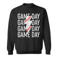 Vintage Game Day Fathers Day Lightning Bolt Baseball Sport Sweatshirt