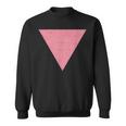 Vintage Gay Pride Pink Triangle Vintage Lgbt Flag Sweatshirt
