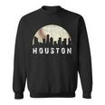 Vintage Houston Skyline City Baseball Met At Gameday Sweatshirt