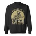 Vintage I Know I Ski Like An Old Man Try To Keep Up Sweatshirt