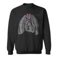 Vintage Medical Anatomy Human Lungs HeartMedical Sweatshirt