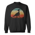 Vintage Parasaurolophus Dinosaurus Sunset Retro Sweatshirt