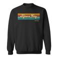 Vintage Sunset Stripes Albert City Iowa Sweatshirt