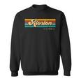 Vintage Sunset Stripes Alorton Illinois Sweatshirt