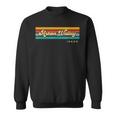 Vintage Sunset Stripes Arbon Valley Idaho Sweatshirt