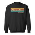 Vintage Sunset Stripes Atlantic Mine Michigan Sweatshirt