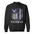 Vintage Us Air Force Veteran With American Flag Sweatshirt