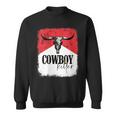 Western Bull Skull Cowboy Killer Cowgirl Gift For Womens Sweatshirt