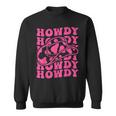 White Howdy Pink Country Western Cowgirl Southern Vintage Sweatshirt