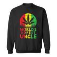 Worlds Dopest Uncle Rasta Jamaican Weed Cannabis 420 Stoner Sweatshirt
