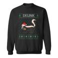 Xmas Skunk Ugly Christmas Sweater Party Sweatshirt