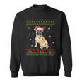 Xmas Ugly Sweater Christmas Lights French Bulldog Dog Lover Sweatshirt