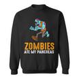 Zombie Ate My Pancreas T1d Awareness Halloween Boys Girls Halloween Sweatshirt