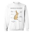 Anatomy Of The Bunny Cute Animal Love Rabbit Easter Sweatshirt