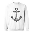 Anchor Boating Nautical Standard Galvanized Black V1 Sweatshirt