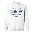 Bellevue Washington Vintage Minimalist Souvenir Wa Bellevue Sweatshirt
