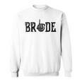 Bride Groom Skeleton Hand Halloween Wedding Bachelorette Sweatshirt