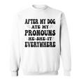 After My Dog Ate My Pronouns He She It Everywhere Sweatshirt After My Dog Ate My Pronouns He She It Everywhere Sweatshirt