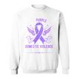 Domestic Violence Awareness Stronger Than Silence Sweatshirt