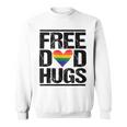 Free Dad Hugs Lgbtq Pride Stepfather Daddy Papa Design Gift For Mens Sweatshirt