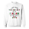 Hate Being Damn Sexy But Italians Cant Help It Meme On Back Sweatshirt
