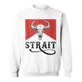 I Love Strait Name Strait Family Strait Western Cowboy Style Sweatshirt