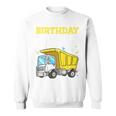 Kids Birthday Boy Toddler Construction Truck Theme Sweatshirt