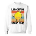 Lemonade Squad For Stand Boss Lemon Juice Summer Sweatshirt