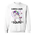 Lunch Lady Squad Dabbing Unicorn Lunch Lady Sweatshirt