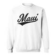 Maui Hawaii Lahaina Varsity Script Sports Jersey Style Sweatshirt