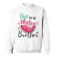 One In A Melon Brother Summer Birthday Party Matching Sweatshirt