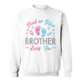 Pink Or Blue Brother Loves You Gender Reveal Sweatshirt