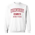Queensbury New York Ny Vintage Sports Red Sweatshirt