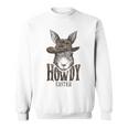 Retro Howdy Easter Bunny Cowboy Western Country Cowgirl Sweatshirt