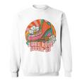 Roll With It Roller Skating Retro Skater Vintage Skate Quote Sweatshirt