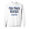 Seattle Skyline Pike Place Market Neighborhood Sweatshirt